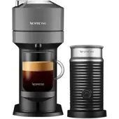 Nespresso VERTUO Next Dark Grey & Aeroccino 3 schwarz Vertuo Kaffeemaschine