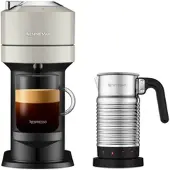 Nespresso Vertuo Next Light Grey & Aeroccino4 Vertuo Kaffeemaschine