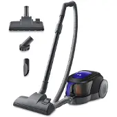 LG VC5506NHTB, 650 W, Trocken, Beutellos, 1,1 l, Zyklonisch/Filterung, Blau, Grau