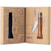 Opinel Néo6 Opiflex 003108 Stainless Steel, Black Walnut Wood, Slipjoint Taschenmesser