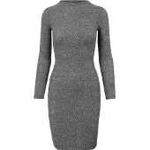 Urban Classics Rib Langes Kleid Mit Langen ärmeln