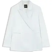BOSS Relaxed-Fit Blazer aus Satin mit verdecktem Verschluss Grösse 40