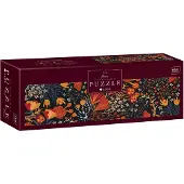 Interdruk Panoramapuzzle: Blumen: Blumenmuster 1000 Puppen