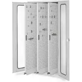 Kappes Vertikalschrank RasterPlan Mod. 85 RAL 7035 Sichtfenstertür mit Ausstattung