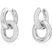 Swarovski Ohrringe - Dextera hoop earrings, Asymmetrical design, Interl - Gr. unisize - in Weiß - für Damen