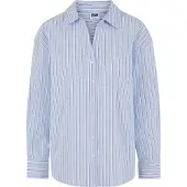 Urban Classics Oversized Striped Langarmhemd