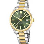 Festina F20738/2 Uhr Herrenuhr Edelstahl Datum bicolor