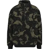 Urban Classics schlichte Herren Jacke Rippbündchen Oversize Camouflage