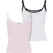 Urban Classics Ladies Contrast Basic Top 2-Pack - 190989