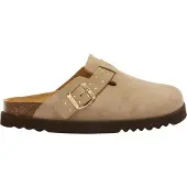 Scholl Clog Damen Benny Wildleder Dark Beige-Schuhgröße 39