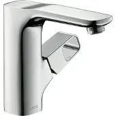 Hansgrohe Einhebel-Waschtischmischer AXOR URQUIOLA 130 DN 15 m ZAG 1 1/4Zoll stainless steel op mit Zugstangen-Ablaufgarnitur 1 1/4Z stainless steel optic