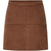 Pieces Pcrakel Brushed Hw Minirock | Braun | XS