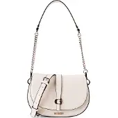GUESS Damen Umhängetaschen Carrie Flap Shoulder Bag - Wit - Größe ONESIZE