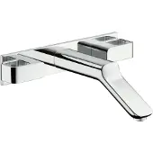 Hansgrohe 3-Loch Waschtischarmatur AXOR URQUIOLA DN 15 UP m Auslauf 228mm brushed nickel mit Auslauf 228 mm brushed nickel