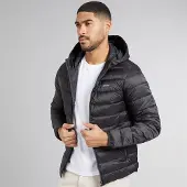Jack & Jones Herren Logan Leichte Puffer Jacke Schwarz