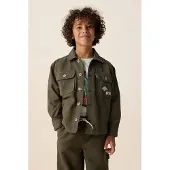Sissy-Boy Jacke Mit Stickerei - Dunkelgrün | Größe: 134-140