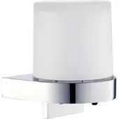 BRILLANTBAD BOMEGA Glasseifenspender Messing Chrom poliert 85x114x100 mm, 200 ml für Bad & Küche >> zum Bohren