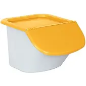 BRB-Lagertechnik BRB Zutatenspender,15 Liter, LxBxH 440 x 400 x 280 mm, Behälter weiß, Deckel orange, PP