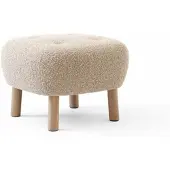 &tradition - Pouf ATD1, Karakorum 003 / Eiche weiß pigmentiert