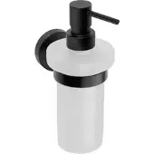 BRILLANTBAD BARK Glasseifenspender Messing Schwarz 80x190x133 mm, 230 ml für Bad & Küche >> zum Bohren oder Kleben*