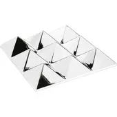 Verpan - Mirror Sculptures, 9 Pyramids, silber / verspiegelt