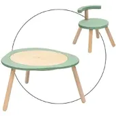 Stokke MuTableTM Multifunktionstisch V2 inkl. Holzstuhl, gruen | natur