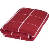 Ross Duschtuch "Cashmere Überkaro", rot (vino, weiß), B:75cm L:140cm, Frottier, Baumwolle, Handtücher, Duschtuch, 100% Baumwolle, kariert, in modischen Karo Farben