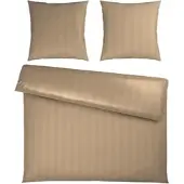 Premium Living Bettwäsche Xenia Streif XXL Beige ca. 200x200cm