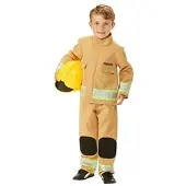 Buttinette Kinderkostüm "Feuerwehrmann", ocker