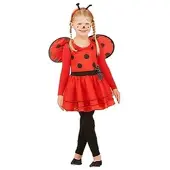 Buttinette Marienkäfer-Kleid "Pünktchen" für Kinder