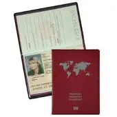 Eichner Reisepasshülle 9707-00233, rot, mit RFID-Schutz und einem Kartenfach, aus PVC