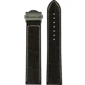Certina - Leder Lederarmband DS-2 Chono 22mm C600019546 - alligator-prägung,braun,rind