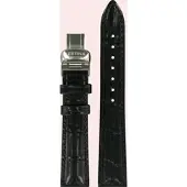 Certina - Leder Lederarmband 16mm/14mm C600017275 - alligator-prägung,rind,schwarz