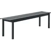 Muuto - Linear Steel Bank 170 cm, schwarz