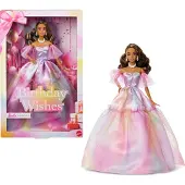 Barbie Signature Birthday Wishes Modepuppe in Kleid mit pastellfarbenem Regenbogen-Effekt, Geschenk zum Sammeln, Modepuppe, Weiblich, 6 Jahr(e), Junge/Mädchen, 320 mm, Mehrfarbig