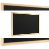 Allboards Schwarze Kreidetafel 60×40 cm, ECO-Holzrahmen