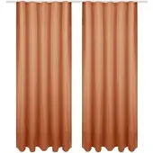 Bestgoodies Dekoschal Ellen Universalband Blickdicht 2er Pack - 140x245 cm Hellbraun