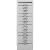 Proregal Schubladenschrank Swan | 15 Schubladen | DIN A4 | HxBxT 90x30x40cm | Grau