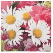 Papstar 200 Servietten, 3-lagig 1/4-Falz 33 cm x 33 cm `Marguerite`