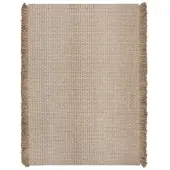 KADIMA DESIGN Teppich aus Wolle handgewebt | Gerippte Textur | Pflegeleicht & Robust | 120x170cm