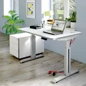 Kerkonn Kleiner höhenverstellbarer Schreibtisch 80 x 120 cm Mewo