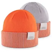 Audi collection Audi Wende-Strickmütze orange-hellbraun 3132402110 - onesize