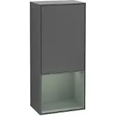 Villeroy & Boch Villeroy und Boch Finion Seitenschrank F550GMGK 41,8x93,6x27cm, rechts, Regal unten Olive Matt, Anthracite matt