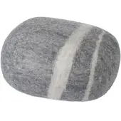 Myfelt - Kieselstein Pouf Carl XL, hellgrau meliert