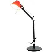 Artemide - Tolomeo Micro Bicolor Tischleuchte, schwarz / korallenrot