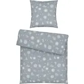 Modern Living Bettwäsche Pusteblume XL Grau ca. 155x220cm