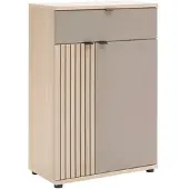 Momax Schuhschrank Pisa Taupe/Eichefarben
