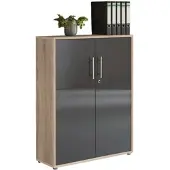 Mid.You Aktenschrank Office Edition Sonoma Eiche/Anthrazit