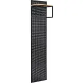 Bessagi Home Garderobe Lorenzo Schwarz/Kiefer Metall/Echtholz