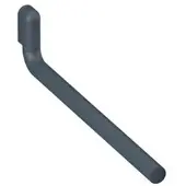 Hewi 477 Handtuchhalter 477.09B20092 445x105mm, 1-tlg., matt, anthrazitgrau